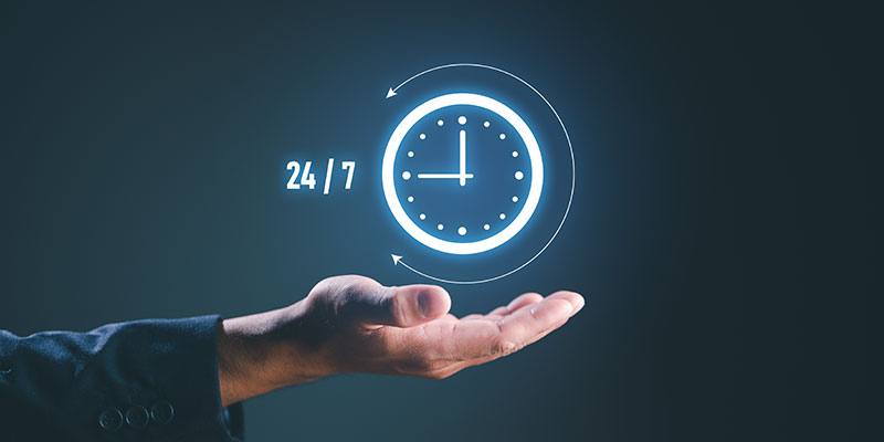 Icon for 24/7 IT network support
