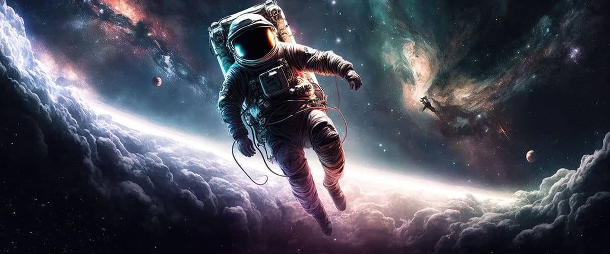 Astronaut in space